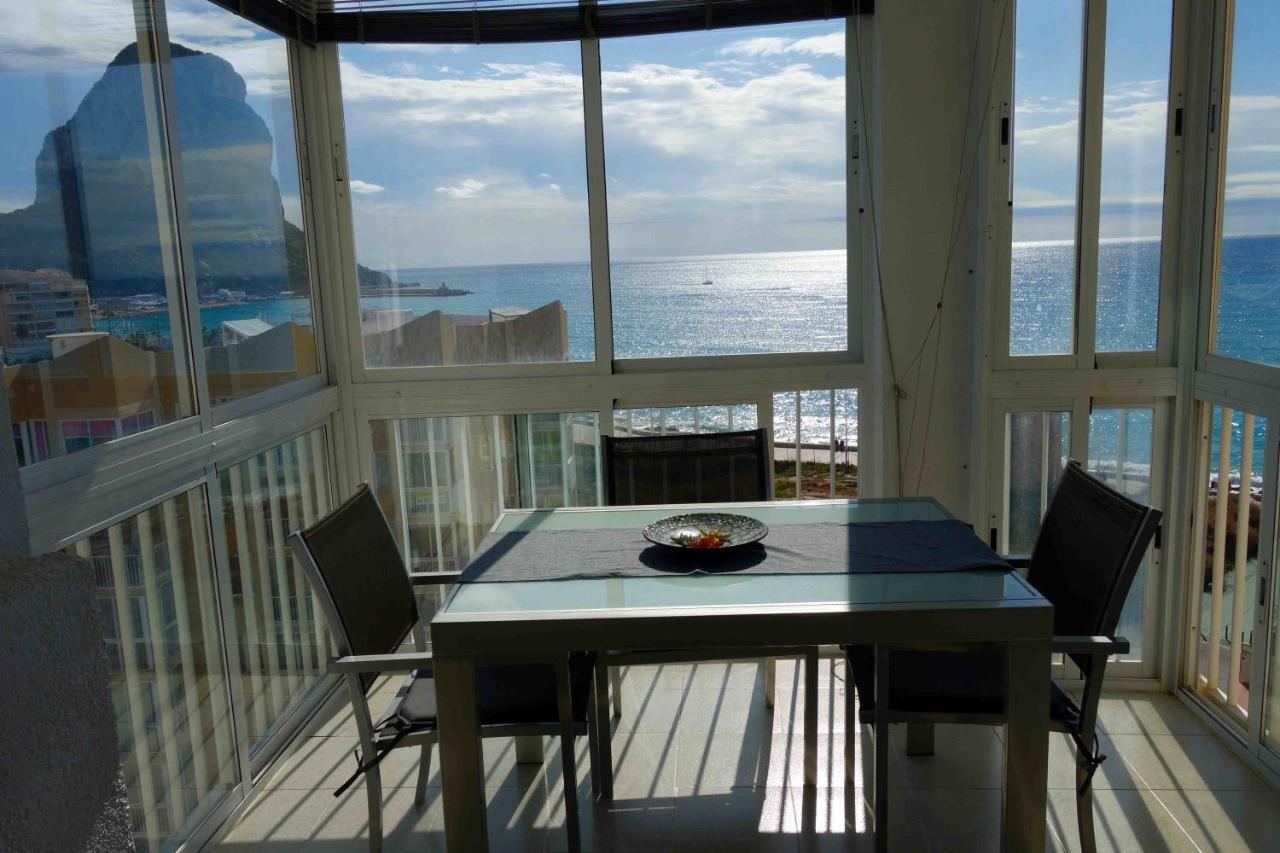 Ático Calpe primera línea de playa Exterior foto