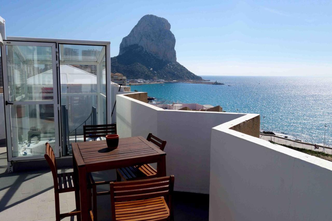 Ático Calpe primera línea de playa Exterior foto